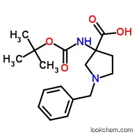 Molecular Structure of 1027511-74-5 (3-Boc-Amino-1-benzylpyrrolidine-3-carboxylic acid)